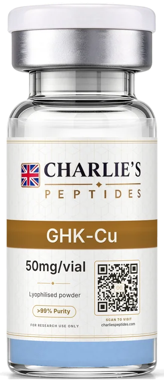 GHK-Cu research peptide vial